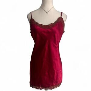 Victorias Secret Pink Vintage Lace Slip Dress Size Medium